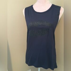 New! Navy Blue Kiss Tank